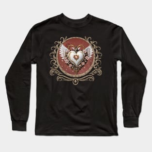 Wonderful elegant steampunk heart Long Sleeve T-Shirt